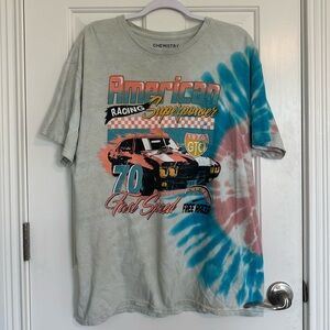 Chemistry Men's American Racing Graphic Tee - Blue and Red